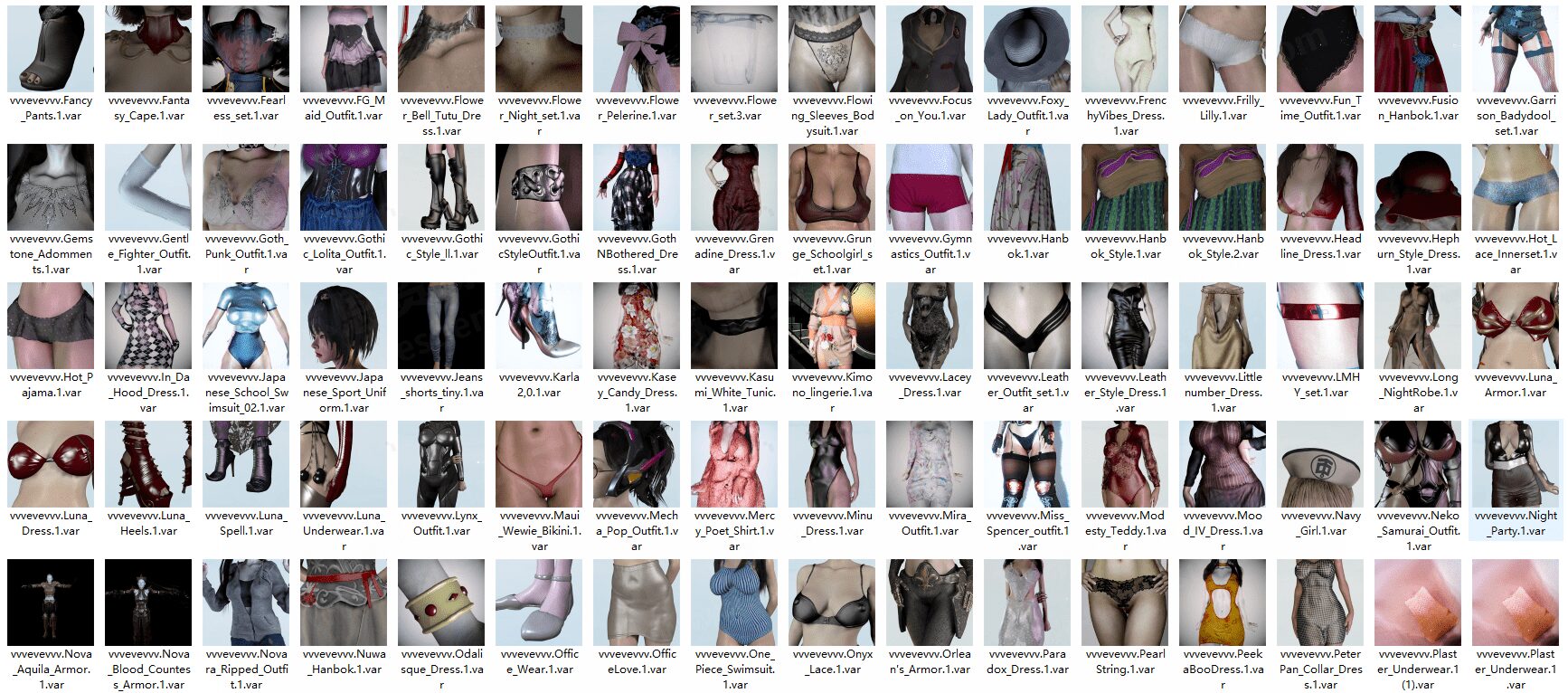 vvvevevvv服饰合集【更新至2023.3】-VAM®克苏恩资源社区