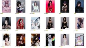 HS人物卡 古风美女系列合集-01【100张】-VAM®克苏恩资源社区