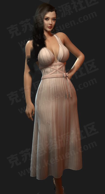 服饰Vmax.lm_retro_style_Dress-VAM®克苏恩资源社区