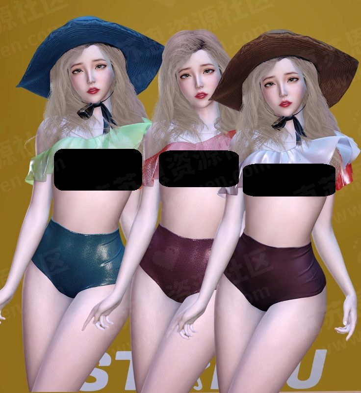 服饰starlu.ruffle_swimsuit-克苏恩资源社区